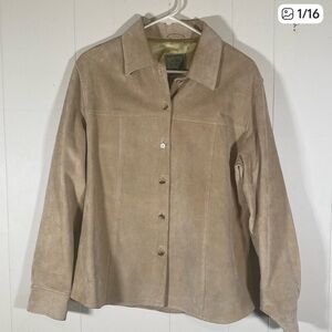 Vintage Beige Suede Jacket